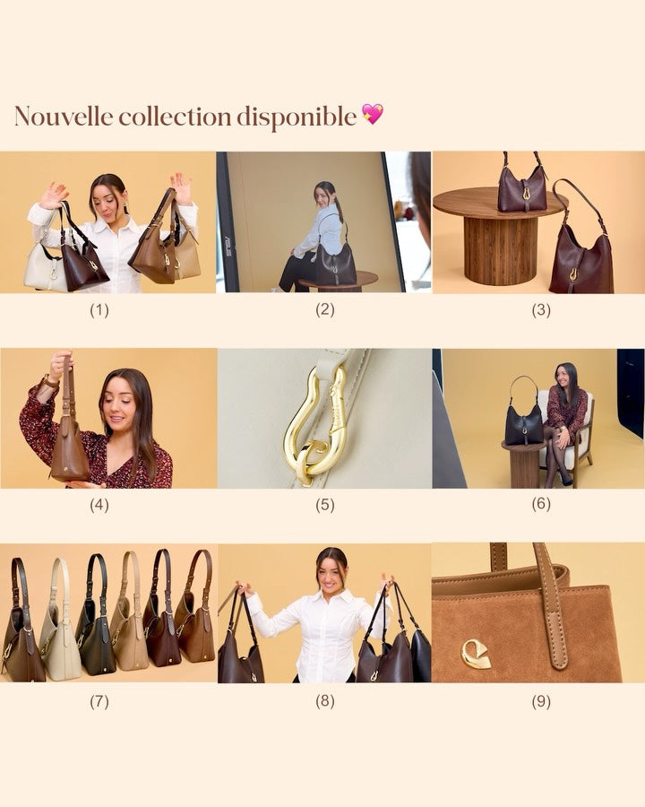 Zoom sur l’envers du décor 📸✨

Parce qu’un nouveau modèle, c’est des mois de réflexion, de prototypes et d’ajustements... On vous emmène dans les coulisses du sac Aurore !

Faites glisser pour découvrir le travail des matières, les zooms sur les détails et toute la magie du shooting. 🎞️🤍

Et si vous avez la moindre question sur les dimensions, les coloris ou le fermoir mousqueton, posez-la-nous en commentaire, on vous répond avec plaisir ! 💬👇🏼
#teamélan #élanbymarts — image 1 sur 10
